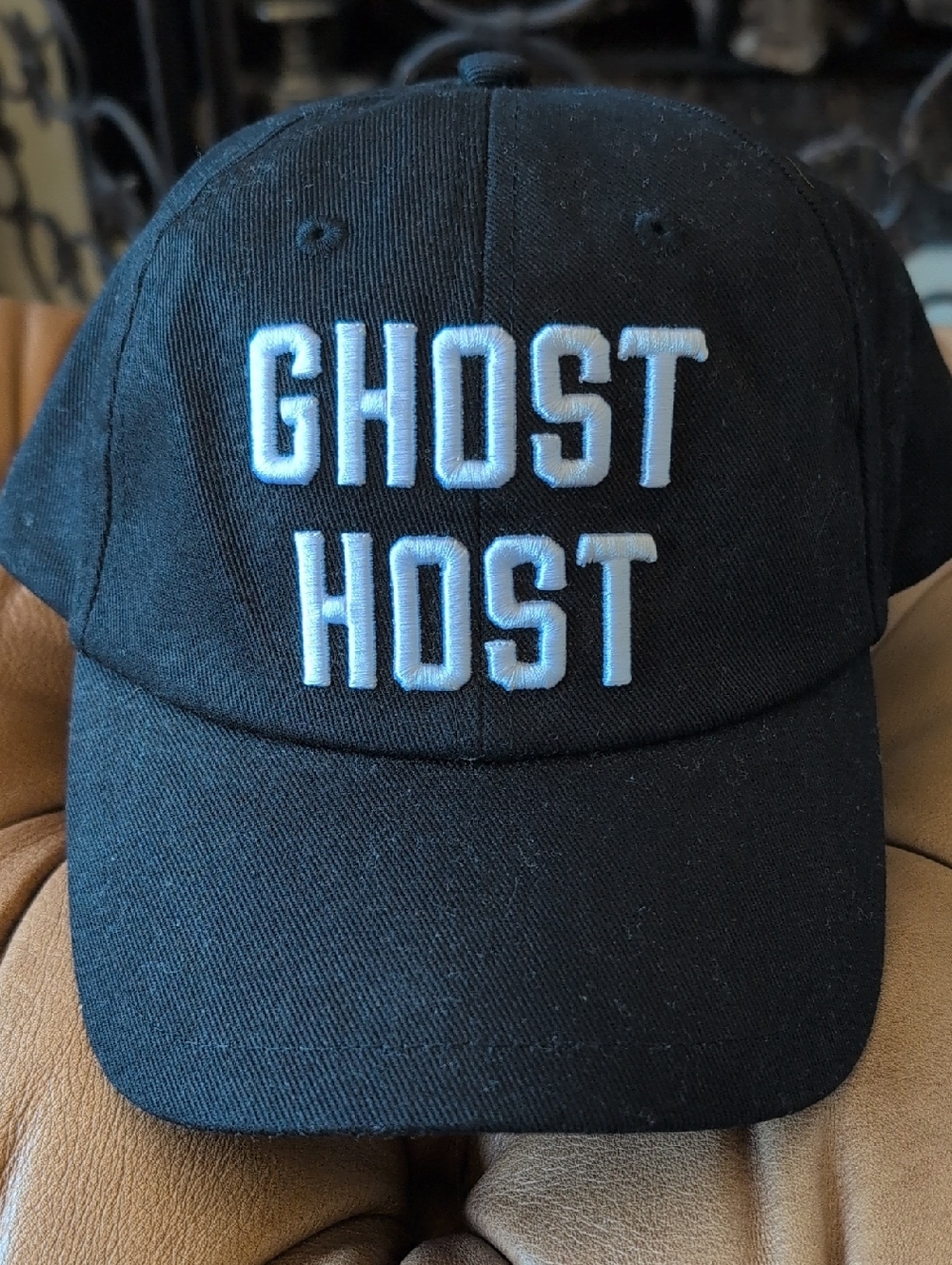 Haunted Mansion 'GHOST HOST' Embroidered Baseball Cap